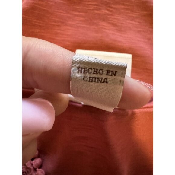 Knox Rose Blouse‎ Pullover Tank Top Crochet Lace Pattern Size Small Boho Peasant - Picture 7 of 12